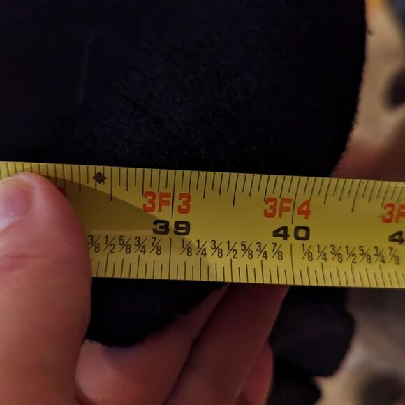 Fortsmann by Loring Black wool double breasted jacket full length coat size M - Picture 8 of 10